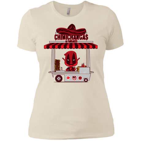 T-Shirts Ivory/ / X-Small CHIMICHANGAS & PANCAKES Women's Premium T-Shirt