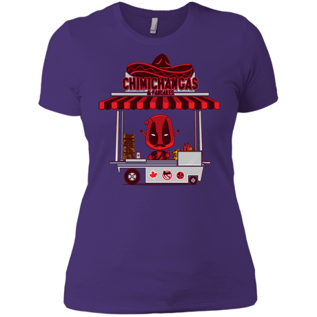 T-Shirts Purple Rush/ / X-Small CHIMICHANGAS & PANCAKES Women's Premium T-Shirt
