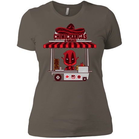 T-Shirts Warm Grey / X-Small CHIMICHANGAS & PANCAKES Women's Premium T-Shirt