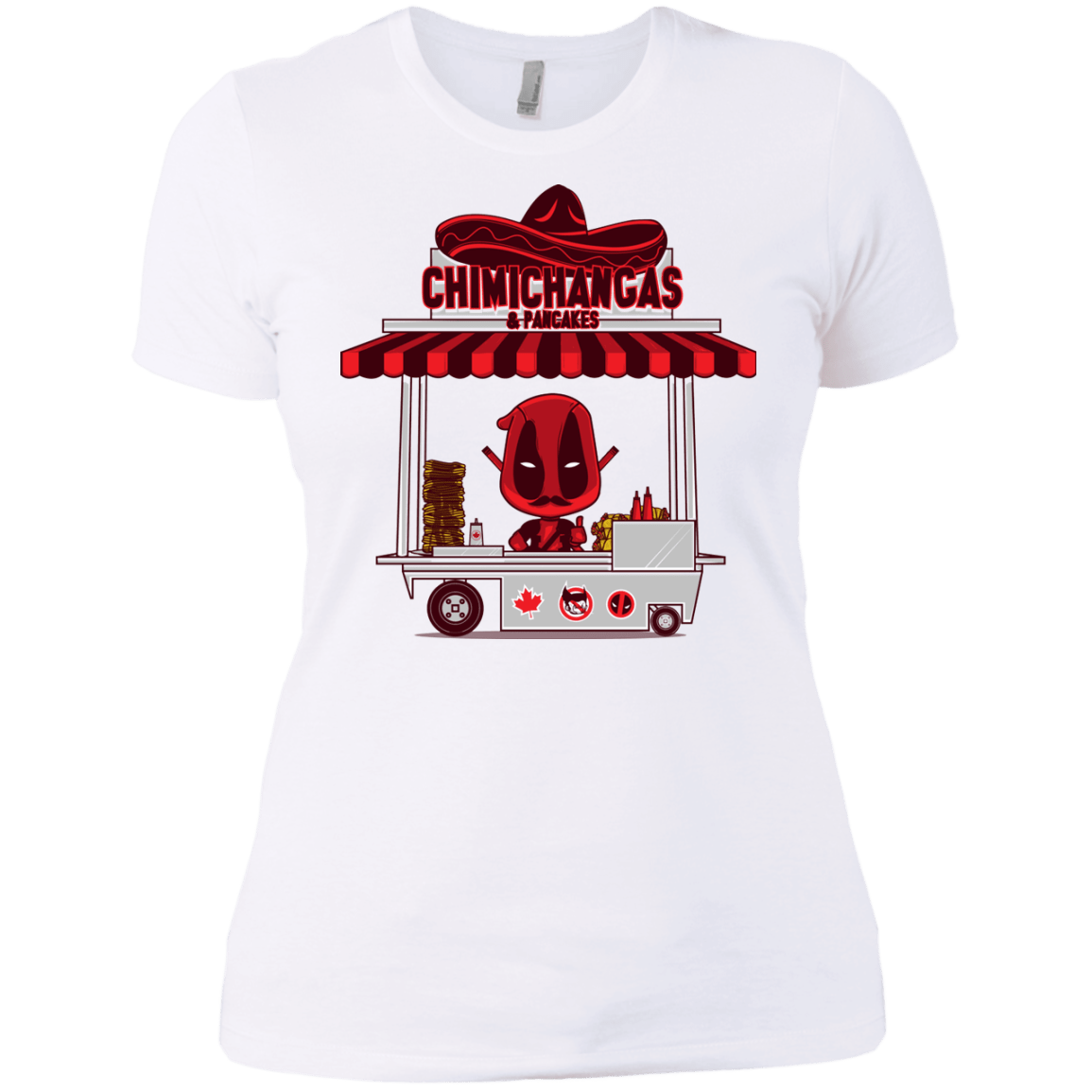 T-Shirts White / X-Small CHIMICHANGAS & PANCAKES Women's Premium T-Shirt