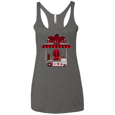 T-Shirts Premium Heather / X-Small CHIMICHANGAS & PANCAKES Women's Triblend Racerback Tank