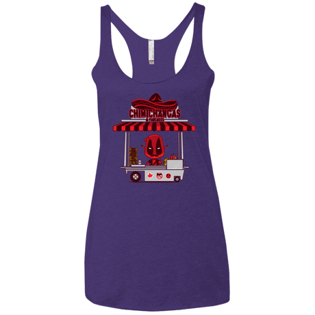 T-Shirts Purple Rush / X-Small CHIMICHANGAS & PANCAKES Women's Triblend Racerback Tank