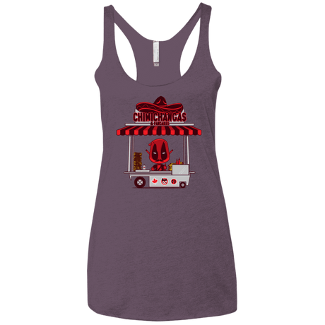 T-Shirts Vintage Purple / X-Small CHIMICHANGAS & PANCAKES Women's Triblend Racerback Tank