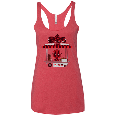 T-Shirts Vintage Red / X-Small CHIMICHANGAS & PANCAKES Women's Triblend Racerback Tank