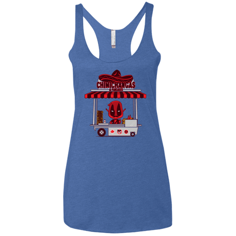 T-Shirts Vintage Royal / X-Small CHIMICHANGAS & PANCAKES Women's Triblend Racerback Tank