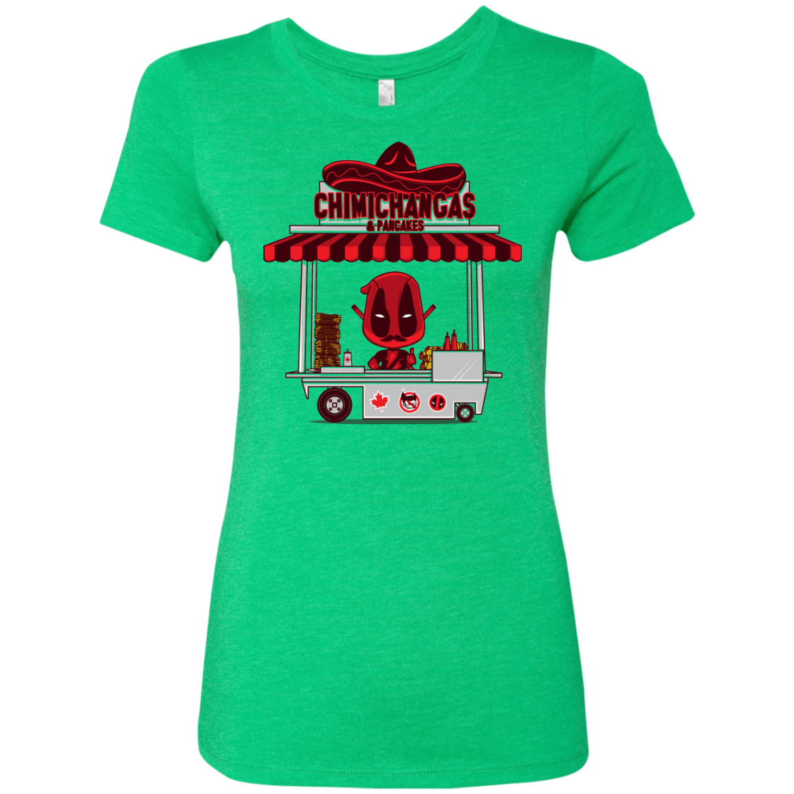 T-Shirts Envy / S CHIMICHANGAS & PANCAKES Women's Triblend T-Shirt