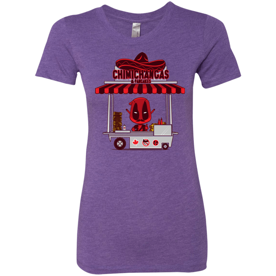 T-Shirts Purple Rush / S CHIMICHANGAS & PANCAKES Women's Triblend T-Shirt