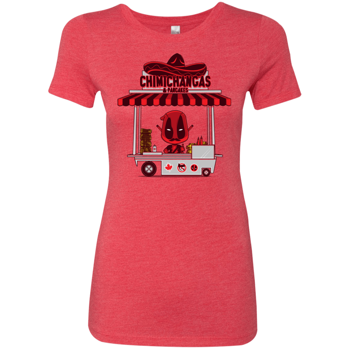 T-Shirts Vintage Red / S CHIMICHANGAS & PANCAKES Women's Triblend T-Shirt