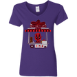 T-Shirts Purple / S CHIMICHANGAS & PANCAKES Women's V-Neck T-Shirt