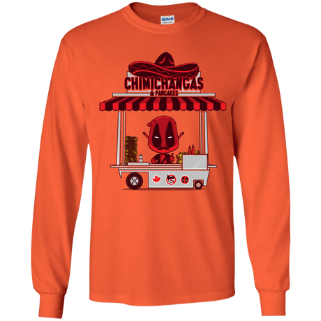 T-Shirts Orange / YS CHIMICHANGAS & PANCAKES Youth Long Sleeve T-Shirt