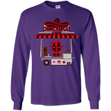 T-Shirts Purple / YS CHIMICHANGAS & PANCAKES Youth Long Sleeve T-Shirt