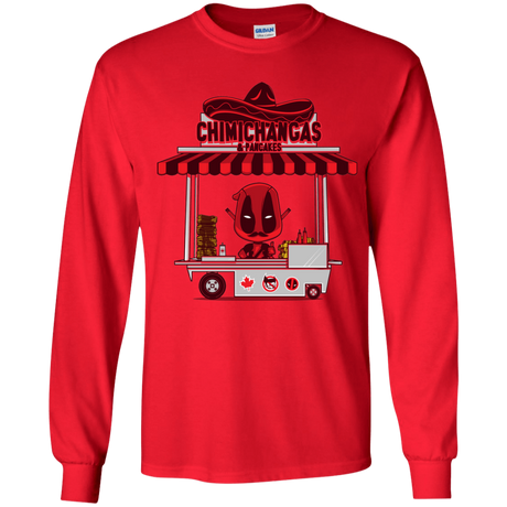 T-Shirts Red / YS CHIMICHANGAS & PANCAKES Youth Long Sleeve T-Shirt