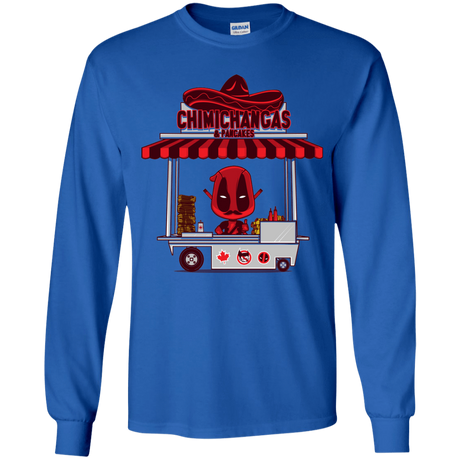 T-Shirts Royal / YS CHIMICHANGAS & PANCAKES Youth Long Sleeve T-Shirt
