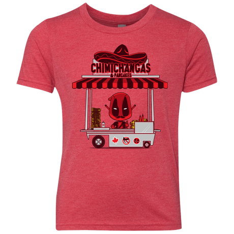 T-Shirts Vintage Red / YXS CHIMICHANGAS & PANCAKES Youth Triblend T-Shirt
