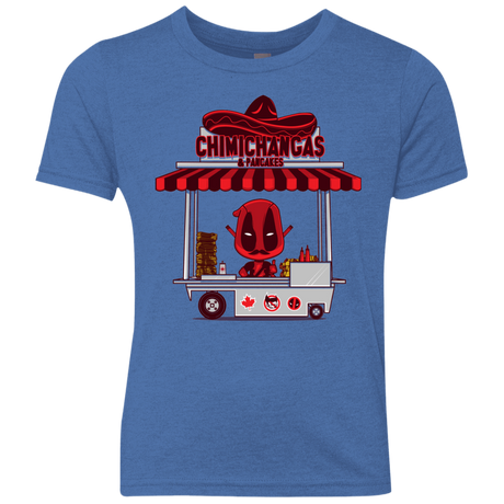 T-Shirts Vintage Royal / YXS CHIMICHANGAS & PANCAKES Youth Triblend T-Shirt