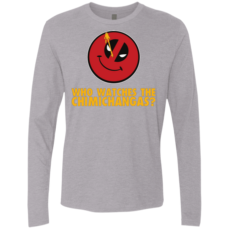 T-Shirts Heather Grey / Small Chimichangas V4 Men's Premium Long Sleeve
