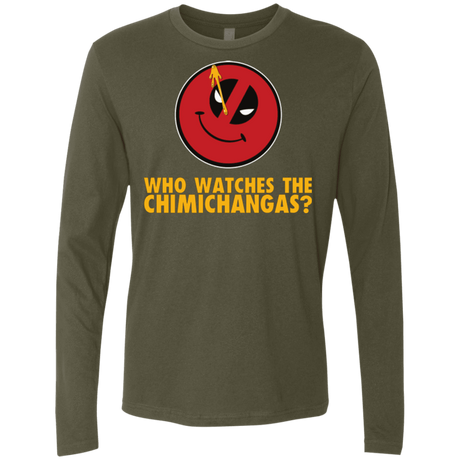 T-Shirts Military Green / Small Chimichangas V4 Men's Premium Long Sleeve