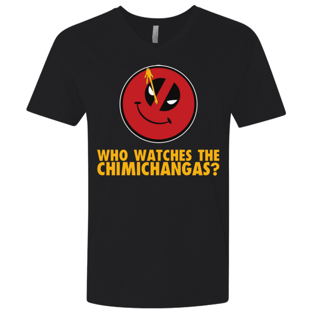 T-Shirts Black / X-Small Chimichangas V4 Men's Premium V-Neck