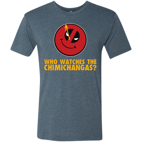 T-Shirts Indigo / Small Chimichangas V4 Men's Triblend T-Shirt