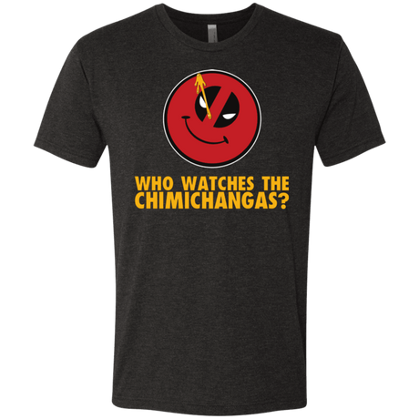 T-Shirts Vintage Black / Small Chimichangas V4 Men's Triblend T-Shirt