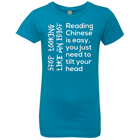 T-Shirts Turquoise / YXS Chinese Girls Premium T-Shirt