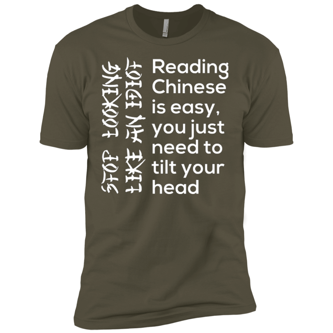 T-Shirts Military Green / X-Small Chinese Men's Premium T-Shirt