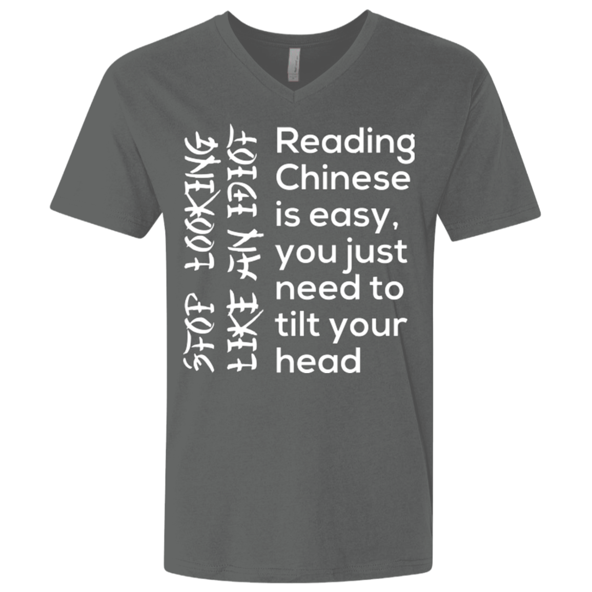 T-Shirts Heavy Metal / X-Small Chinese Men's Premium V-Neck