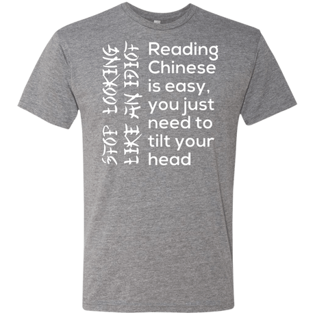 T-Shirts Premium Heather / Small Chinese Men's Triblend T-Shirt