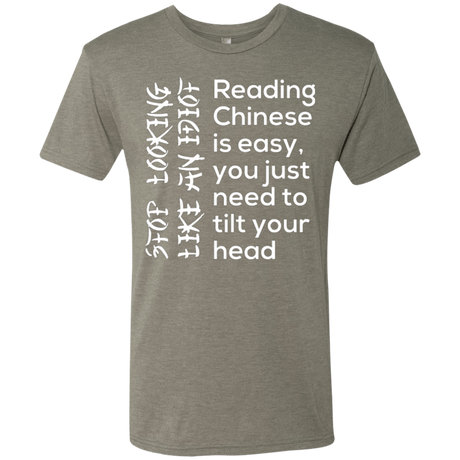T-Shirts Venetian Grey / Small Chinese Men's Triblend T-Shirt