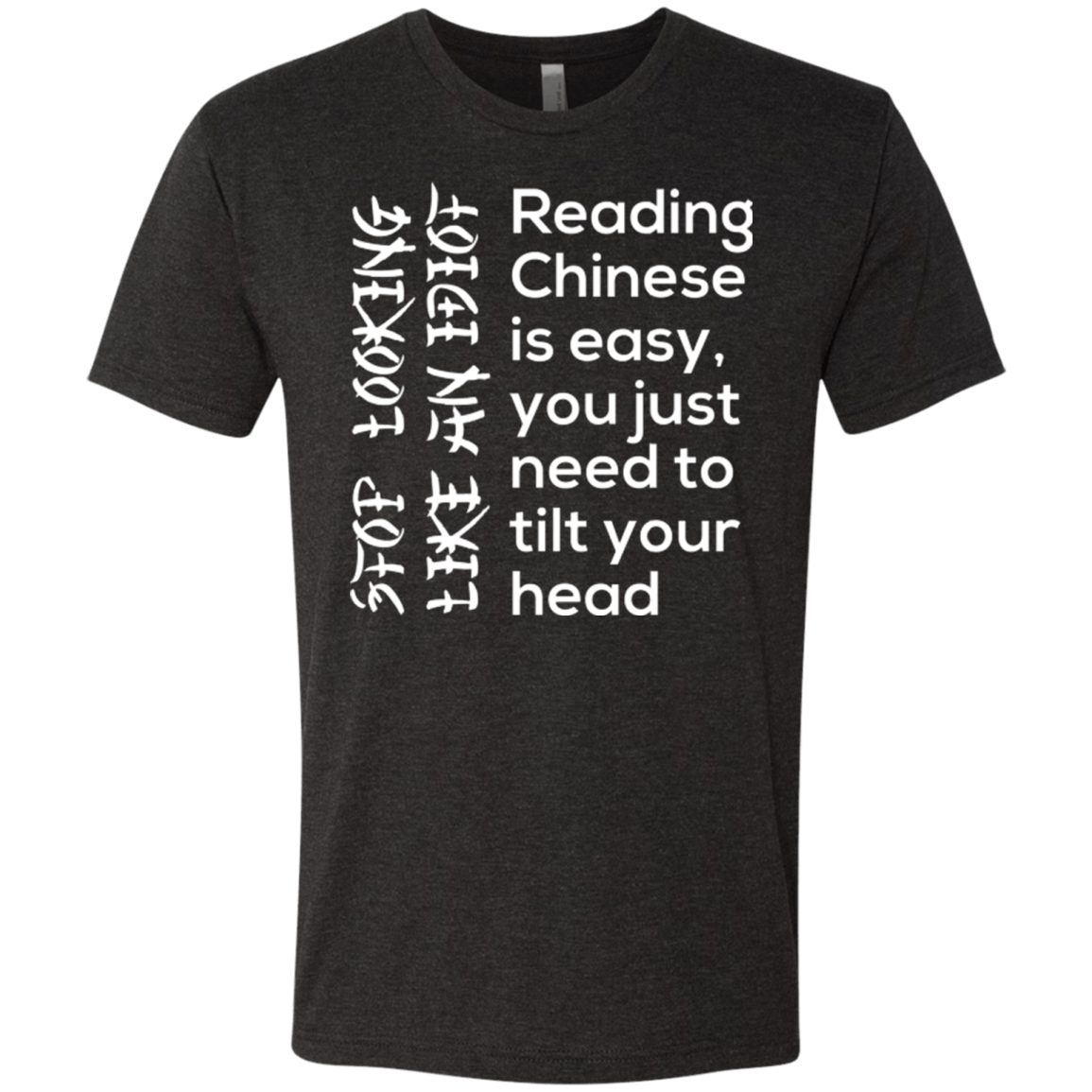 T-Shirts Vintage Black / Small Chinese Men's Triblend T-Shirt