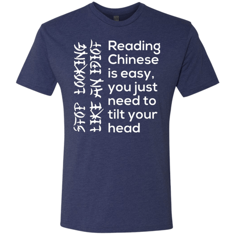 T-Shirts Vintage Navy / Small Chinese Men's Triblend T-Shirt