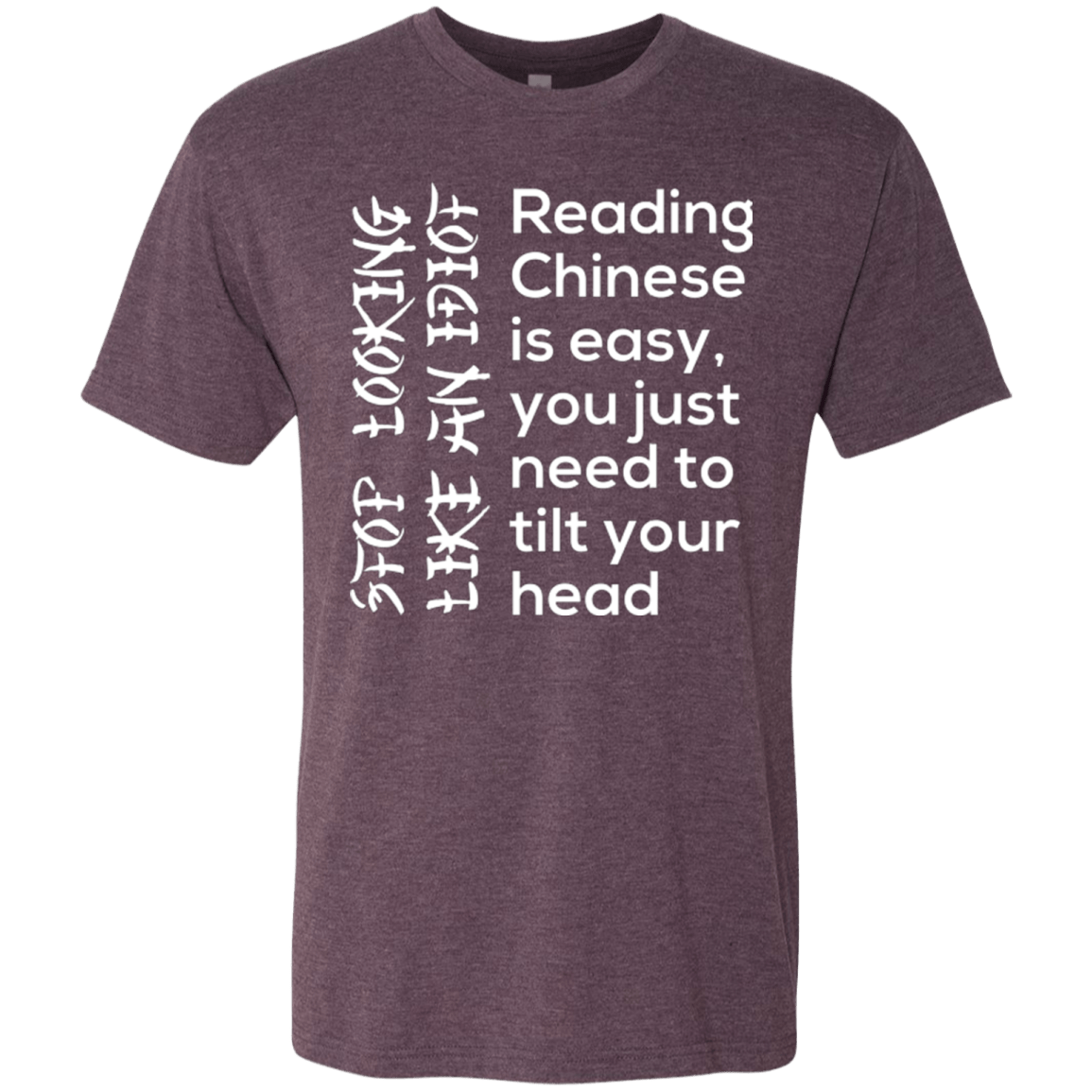 T-Shirts Vintage Purple / Small Chinese Men's Triblend T-Shirt