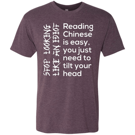 T-Shirts Vintage Purple / Small Chinese Men's Triblend T-Shirt