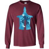 T-Shirts Maroon / S Chinese Portrait Men's Long Sleeve T-Shirt