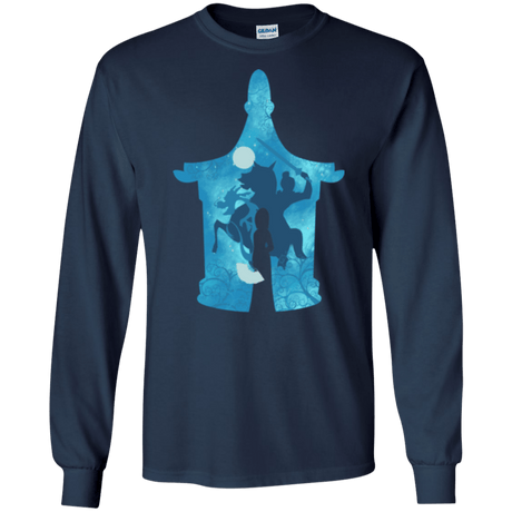 T-Shirts Navy / S Chinese Portrait Men's Long Sleeve T-Shirt