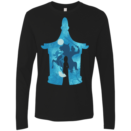 T-Shirts Black / S Chinese Portrait Men's Premium Long Sleeve