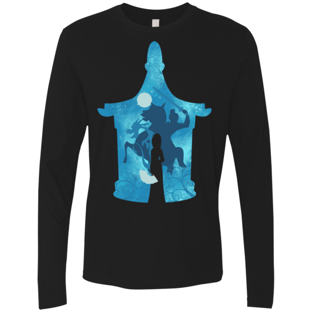 T-Shirts Black / S Chinese Portrait Men's Premium Long Sleeve