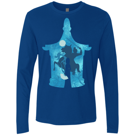 T-Shirts Royal / S Chinese Portrait Men's Premium Long Sleeve
