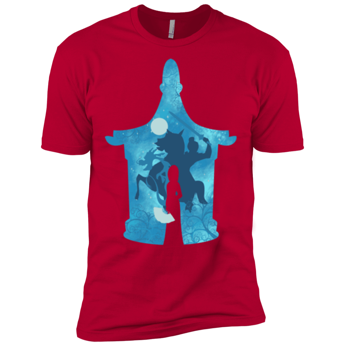 T-Shirts Red / X-Small Chinese Portrait Men's Premium T-Shirt