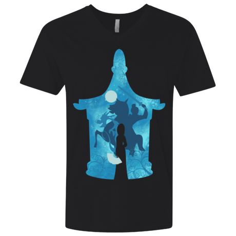 T-Shirts Black / X-Small Chinese Portrait Men's Premium V-Neck