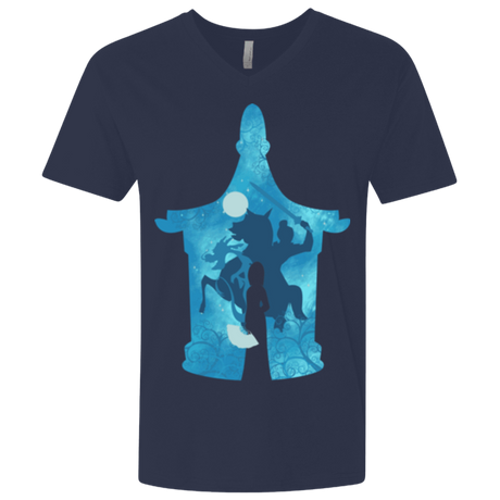 T-Shirts Midnight Navy / X-Small Chinese Portrait Men's Premium V-Neck