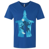 T-Shirts Royal / X-Small Chinese Portrait Men's Premium V-Neck
