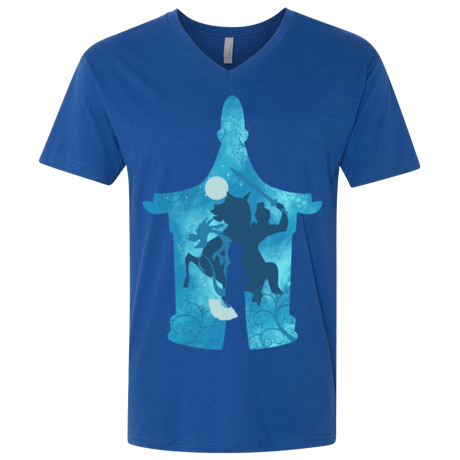 T-Shirts Royal / X-Small Chinese Portrait Men's Premium V-Neck