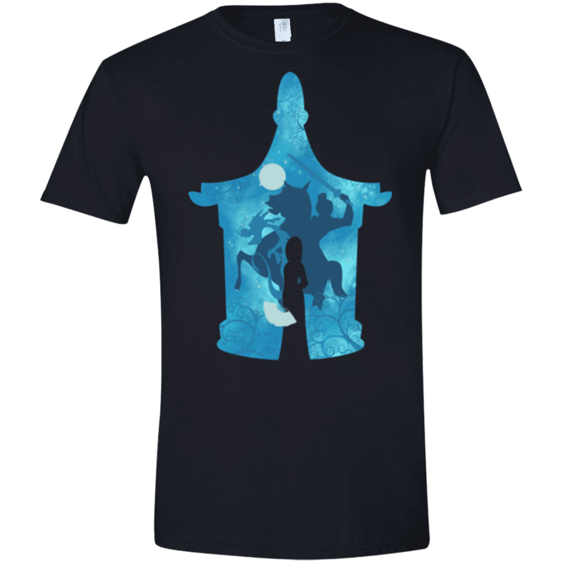 T-Shirts Black / X-Small Chinese Portrait Men's Semi-Fitted Softstyle