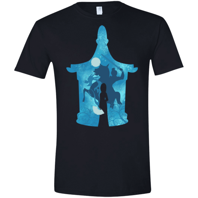 T-Shirts Black / X-Small Chinese Portrait Men's Semi-Fitted Softstyle