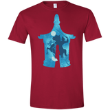 T-Shirts Cardinal Red / S Chinese Portrait Men's Semi-Fitted Softstyle