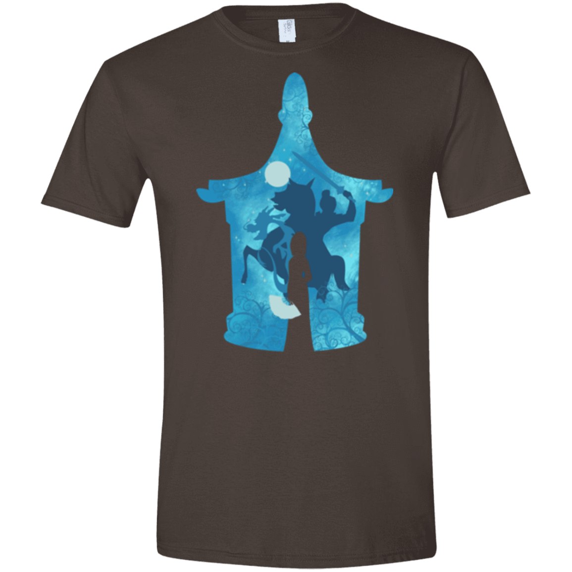 T-Shirts Dark Chocolate / S Chinese Portrait Men's Semi-Fitted Softstyle