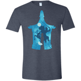 T-Shirts Heather Navy / S Chinese Portrait Men's Semi-Fitted Softstyle