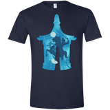 T-Shirts Navy / X-Small Chinese Portrait Men's Semi-Fitted Softstyle