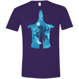 T-Shirts Purple / S Chinese Portrait Men's Semi-Fitted Softstyle